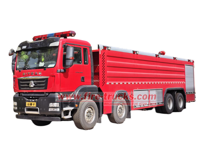HOWO 8×4 foam tender fire truck