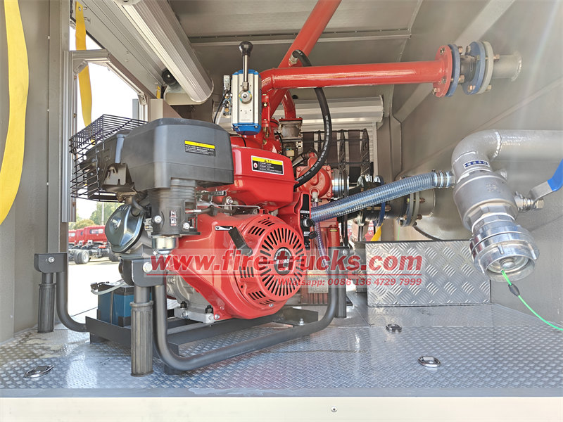 HOWO 6×6 water tender fire engine