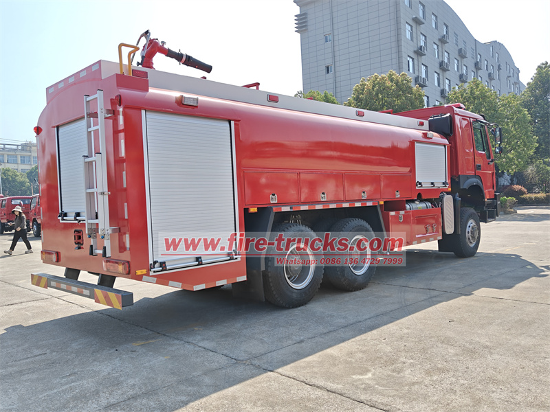 HOWO 6X6 off road 12cbm water fire tender