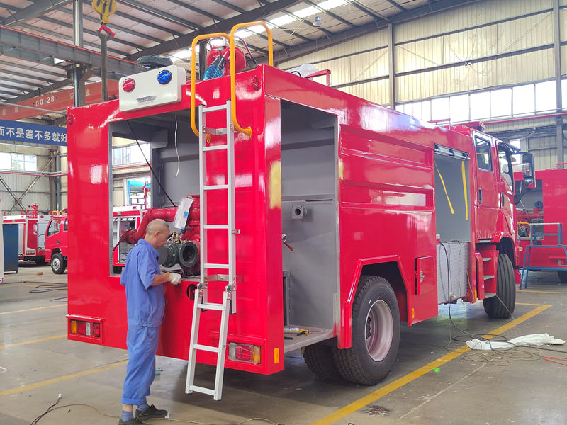 SINOTRUK SITRAK fire truck on production SINOTRUK SITRAK fire truck on production