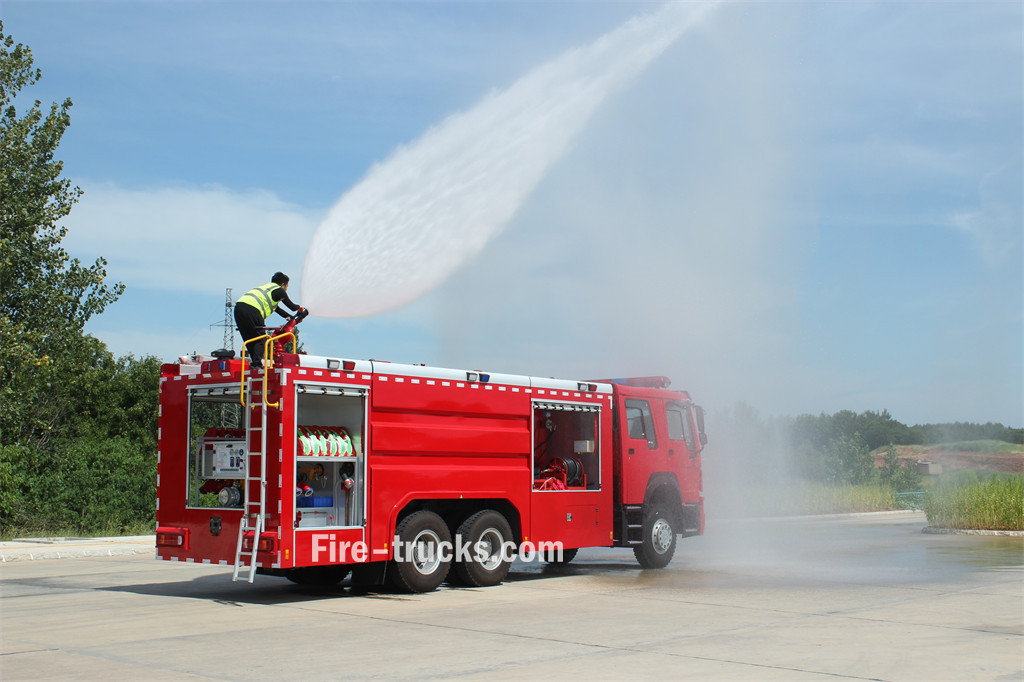 HOWO 6X4 12cbm foam water fire fighting truck