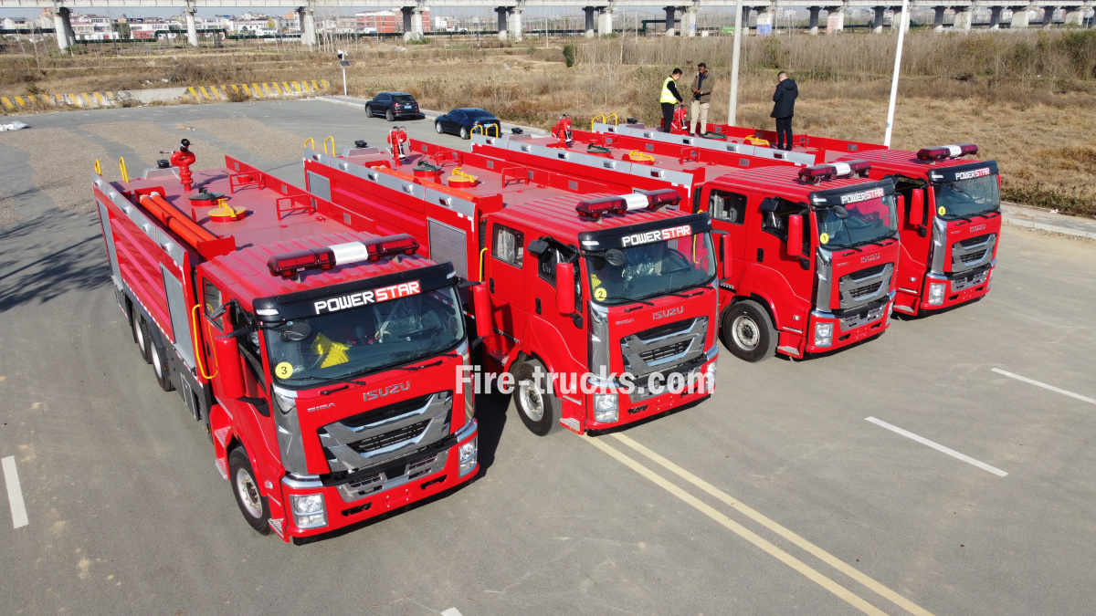 Chile CB10/140 Fire pump Foam Fire engine Isuzu model for export
