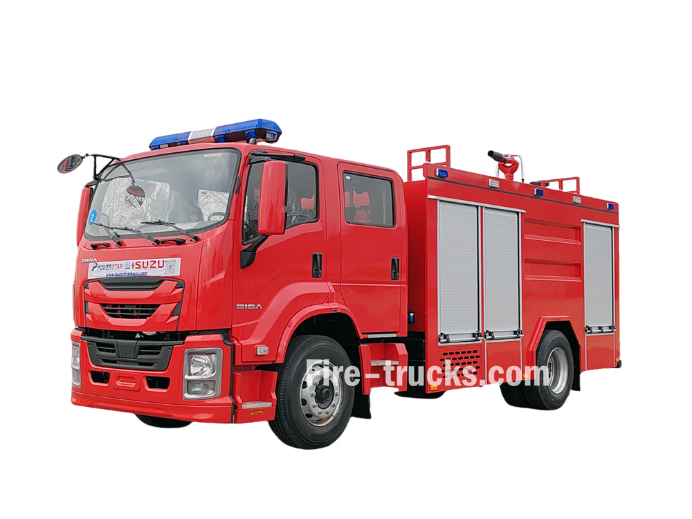 Banama Isuzu FVZ fire truck mounted foam tanker