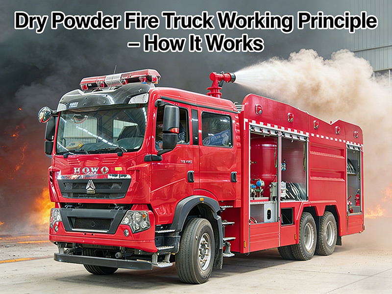 howo Dry powder fire truck