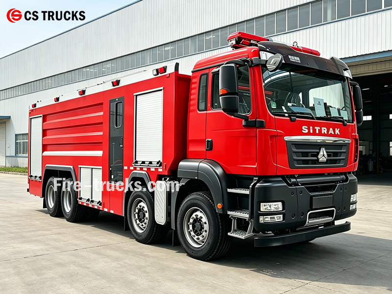 SITRAK 8×4 18500L Petrochemical Foam Fire Truck SITRAK 8×4 18500L Petrochemical Foam Fire Truck