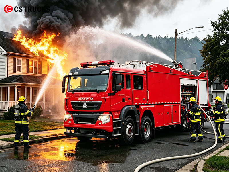 HOWO 8x4 460 HP water fire engine for municipal use HOWO 8x4 460 HP water fire engine for municipal use