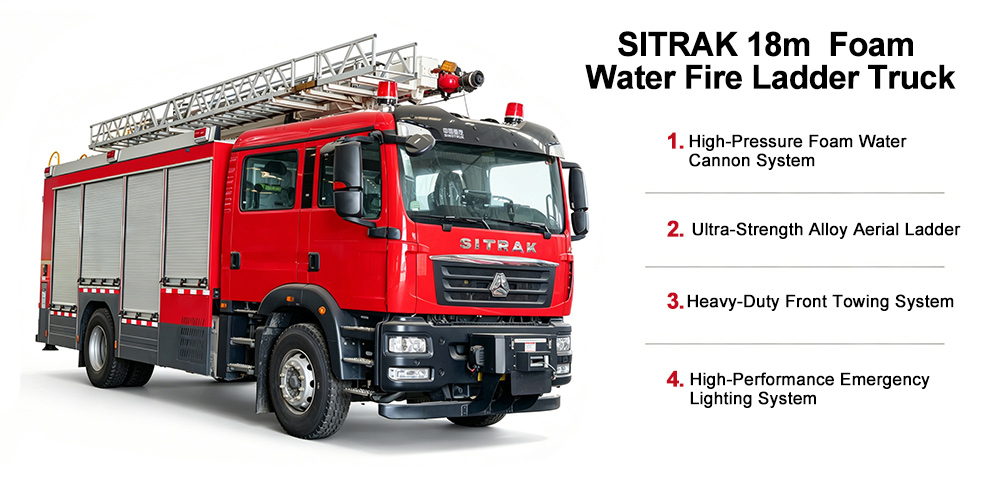 SITRAK HOWO 18M 4X2 Aerial Ladder Fire Truck