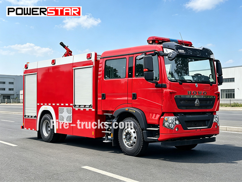 SINOTRUK HOWO TX 4x2 8000L Wildland Foam Fire Truck for Steppe Fire Protection Dubai SINOTRUK HOWO TX 4x2 8000L Wildland Foam Fire Truck for Steppe Fire Protection Dubai
