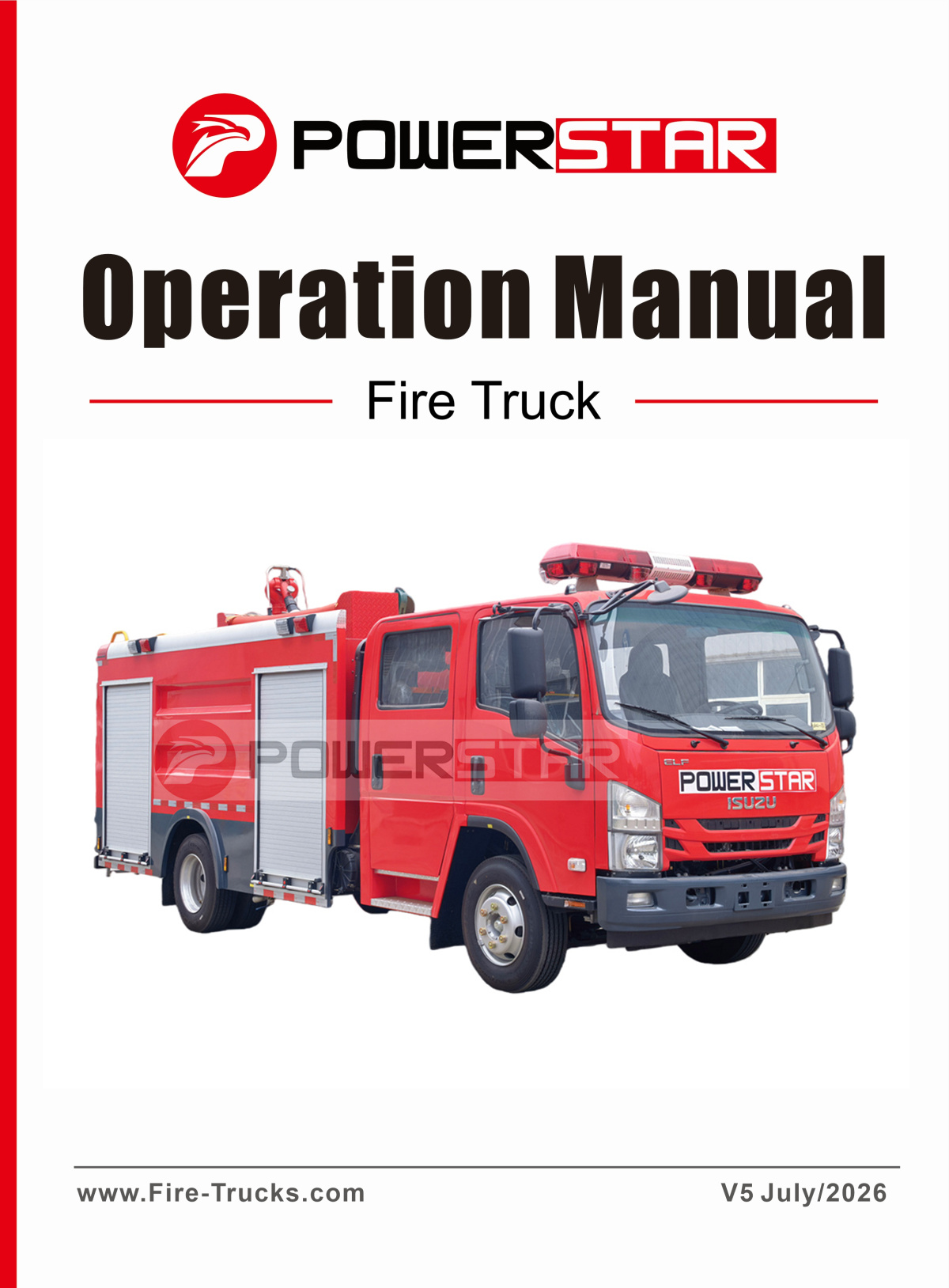 ISUZU NPR FIRE TRUCKS COMPANY OPERATIONS SERVICE MANUAL