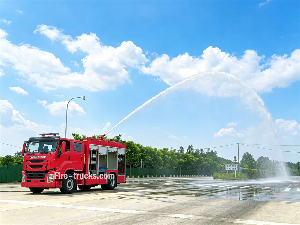 Best ISUZU 3500Liters water foam fire trucks export Moldova