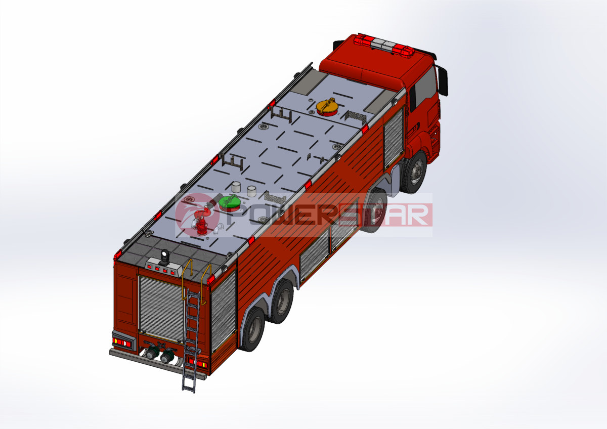 12 wheels HOWO Fire truck chassis layout drawing 12 wheels HOWO Fire truck chassis layout drawing