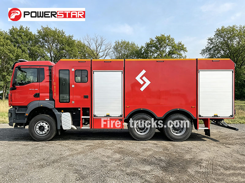 MAN TGS 33.400 6×4 4000L/min 10bar High Pressure Fire Pump Truck for High Rise Building Fire Dubai
