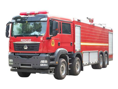 HOWO 8×4 dry powder apparatus fire truck