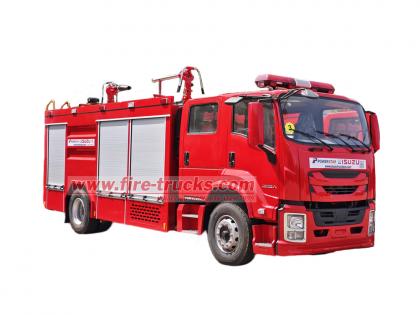 Isuzu FTR GIGA dry powder fire fighting truck