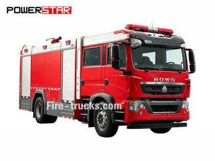 HOWO 6000 Liters Water Bowser Pumper Fire Truck - PowerStar Trucks