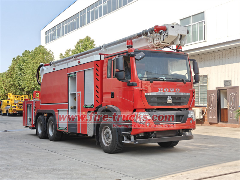 Principales caractéristiques du camion de pompiers à tour aérienne HOWO