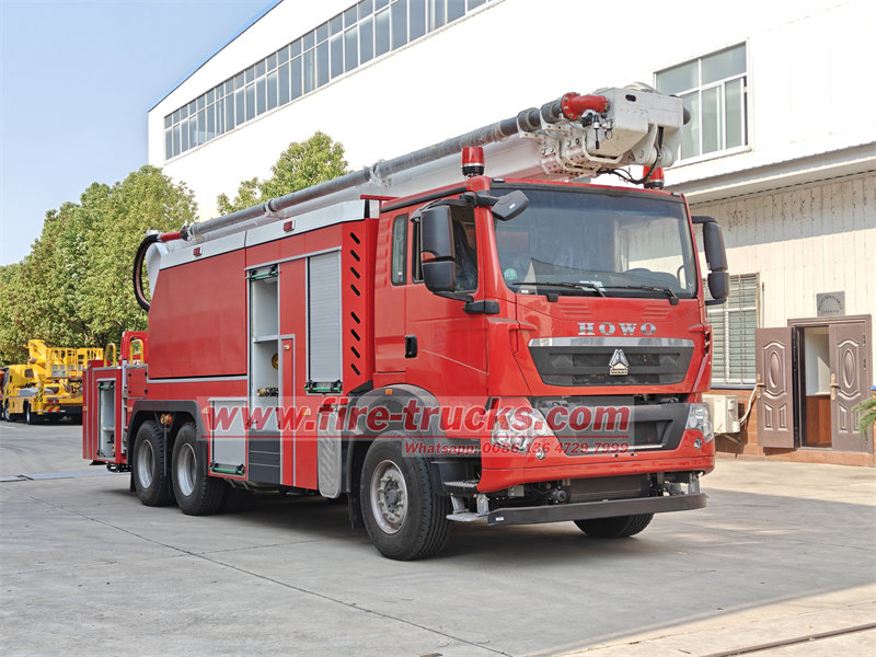 Camion de pompiers HOWO Water Tower : structure et applications