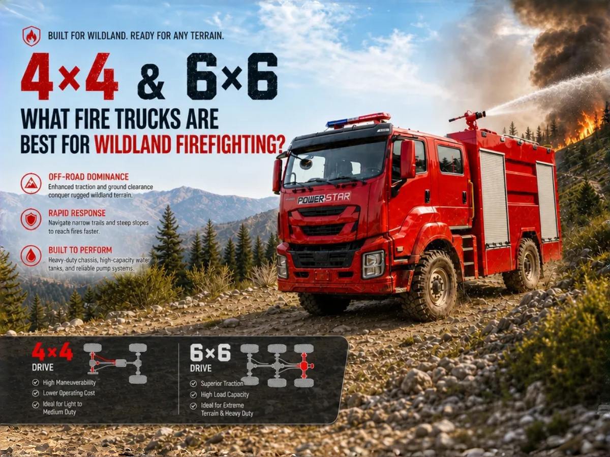 Quels camions de pompiers sont les meilleurs pour la lutte contre les incendies de végétation ? Types, caractéristiques et guide de sélection