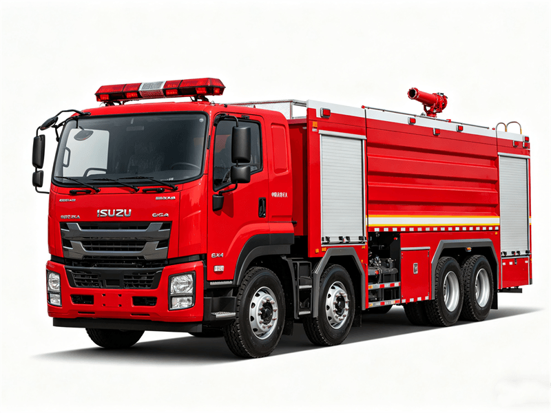 Camion de pompiers à poudre