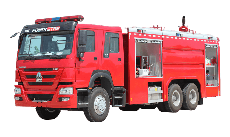 Camion de pompiers en mousse