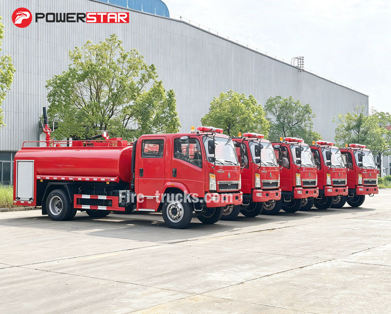 Camion de secours incendie d'urgence à mousse de 6 cbm HOWO