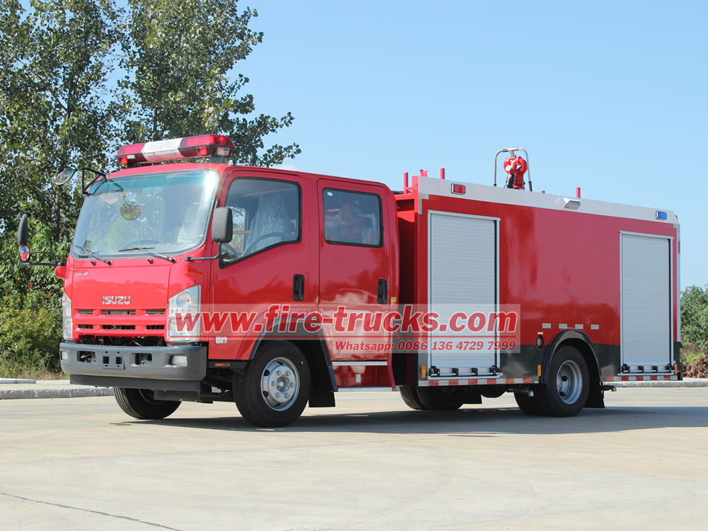 Instructions générales d'utilisation du camion de pompiers à eau et mousse Isuzu ELF
